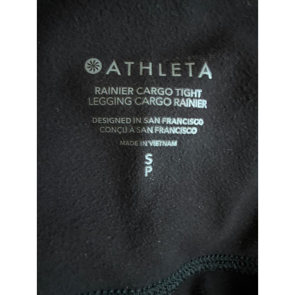 Athleta Rainier High Rise Cargo Legging Size Small in Black *411198 *EUC - Picture 9 of 11